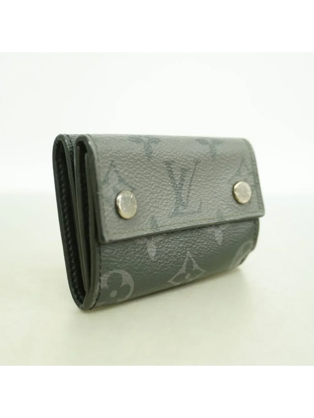 Louis Vuitton Trifold Wallet Monogram Eclipse Discovery Compact Black